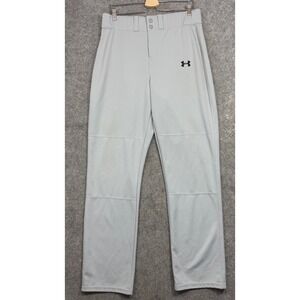 Under Armour Clean Up Open Bottom Baseball Pants Mens L Gray Pant Style 1280994